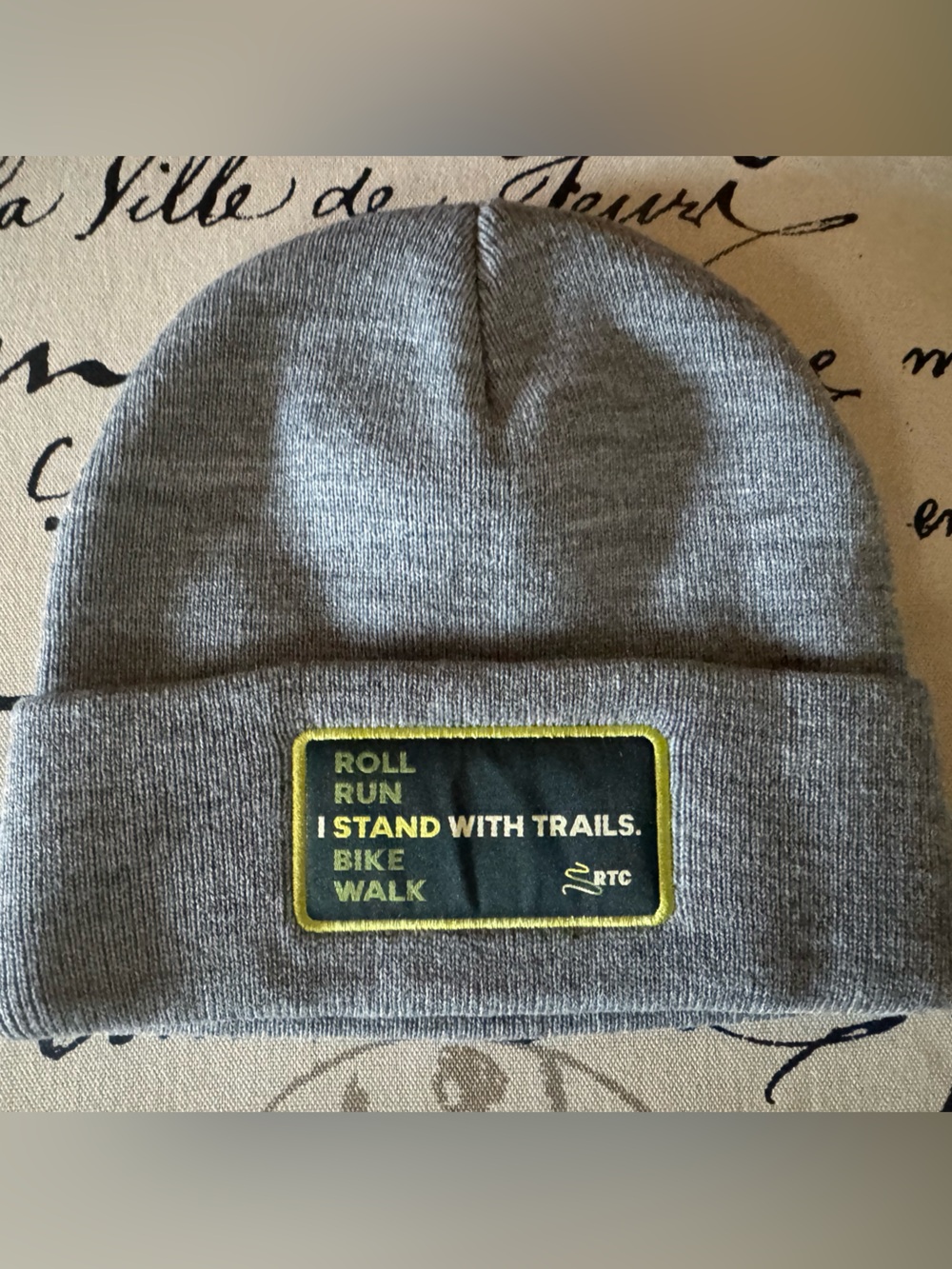 Rail to Trail RTC Grey Beanie NEW